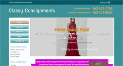 Desktop Screenshot of classyconsignmentsbridal.com