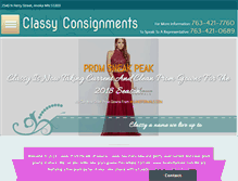 Tablet Screenshot of classyconsignmentsbridal.com